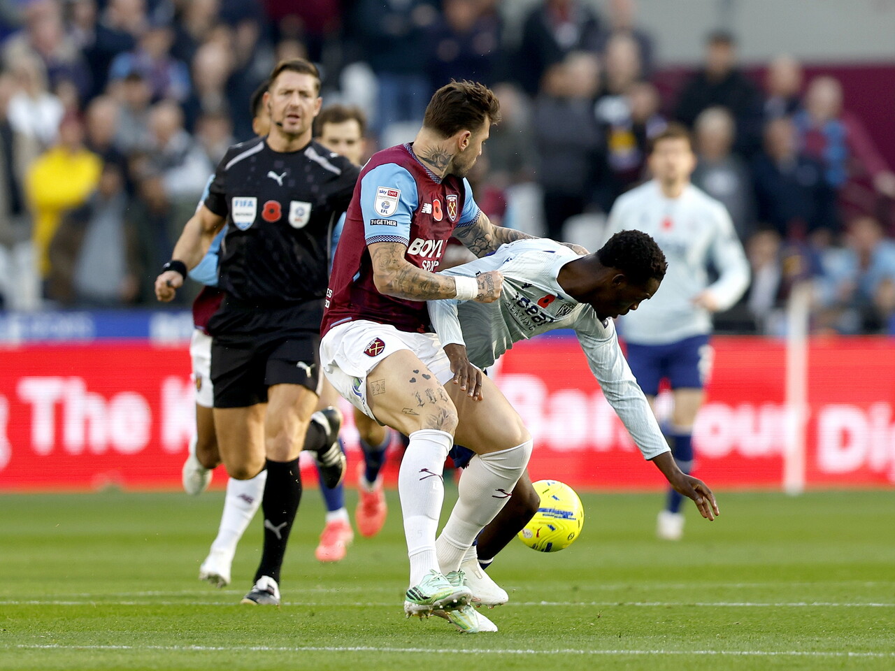 Rabby Nzingoula against West Ham