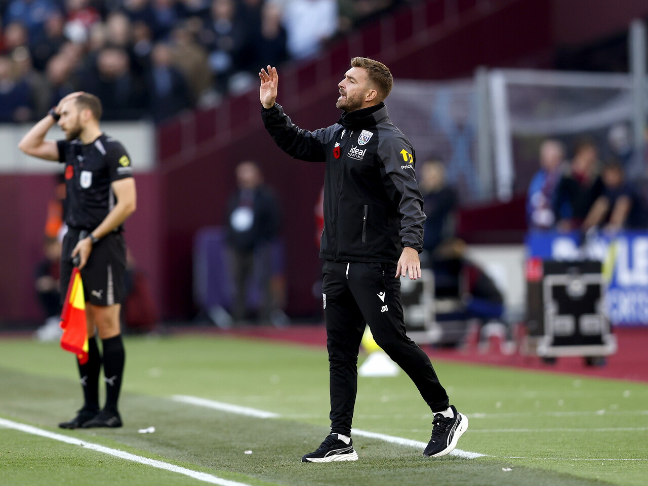 James Morrison on the touchline at the London Stadium
