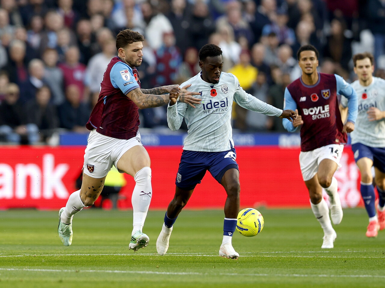 Rabby Nzingoula against West Ham