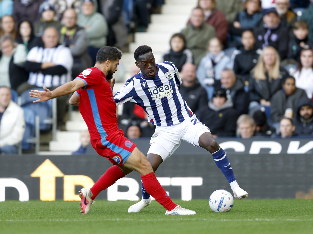 Rabby Nzingoula on the ball against Blackburn