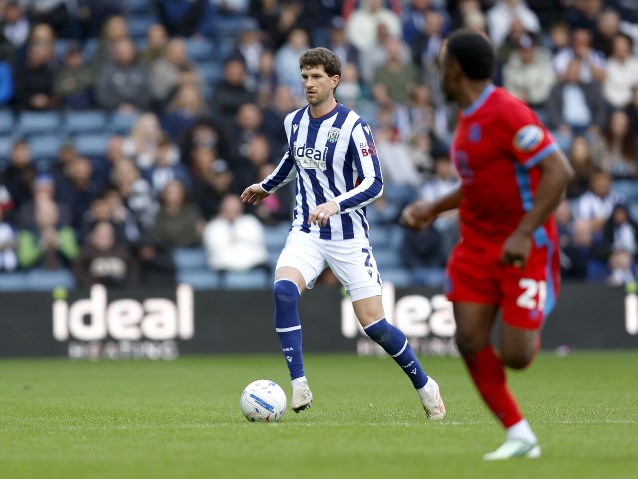 Chris Mepham on the ball against Blackburn