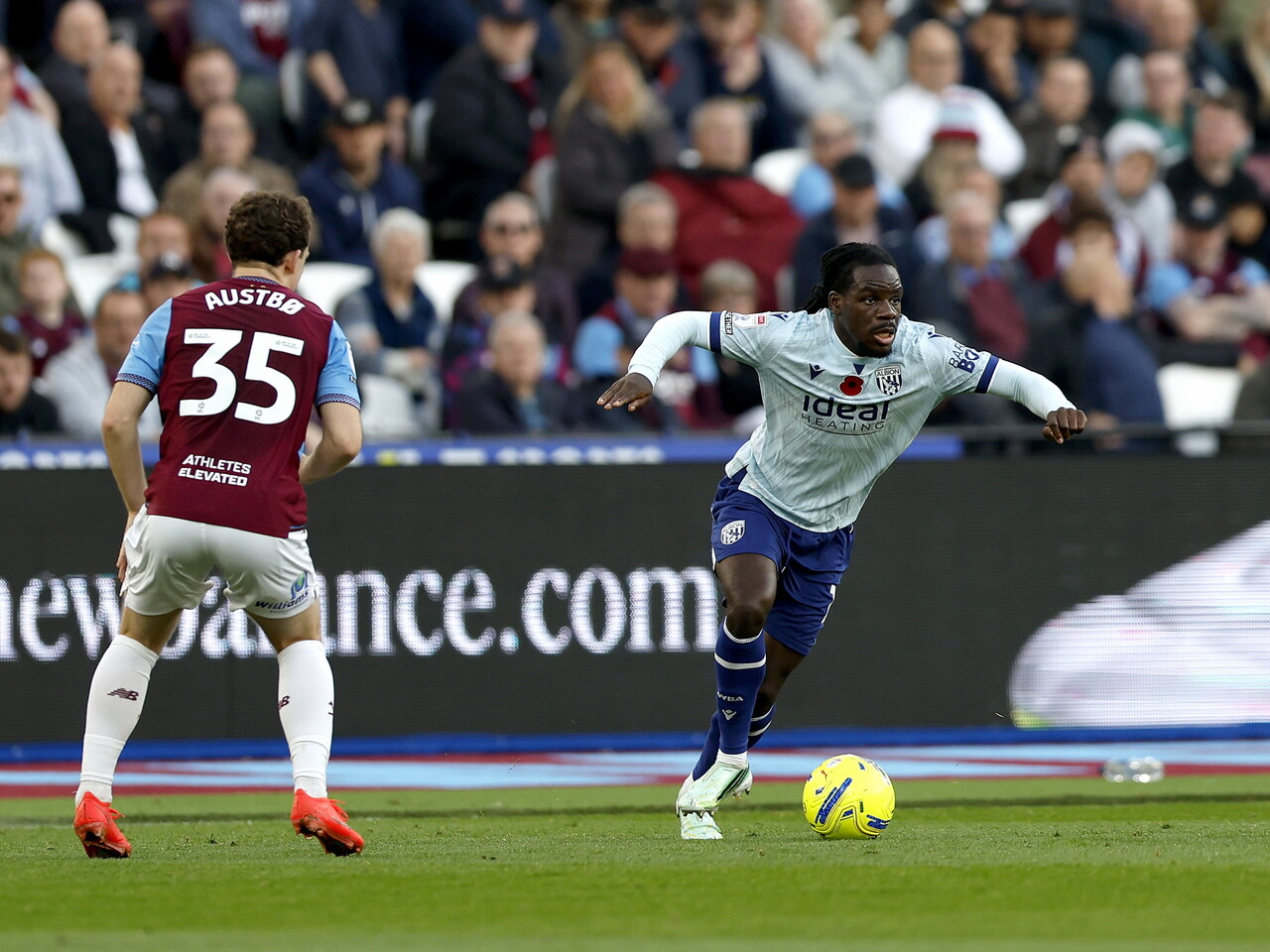 Brayann Pereira against West Ham