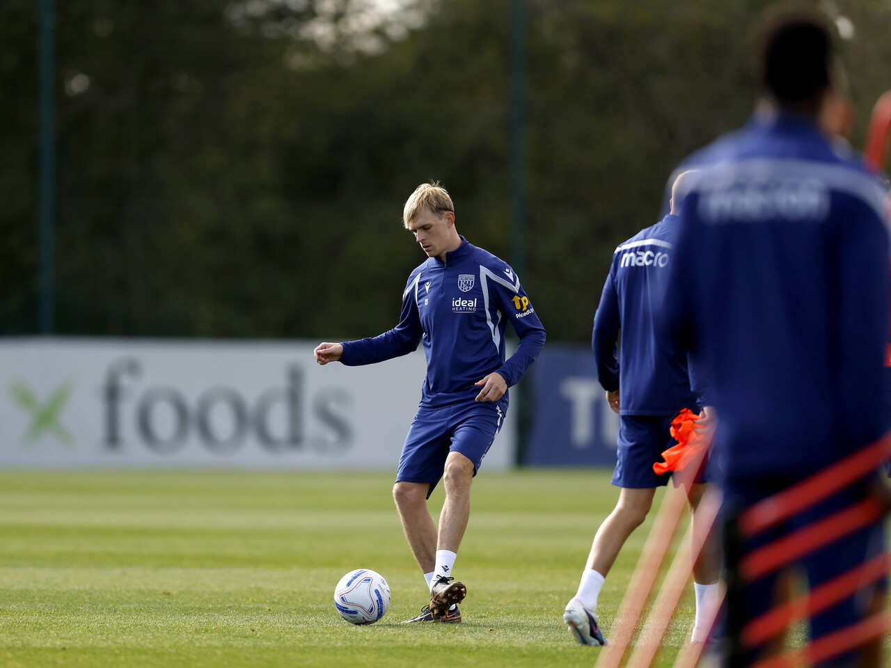 Toby Collyer on the ball during a training session