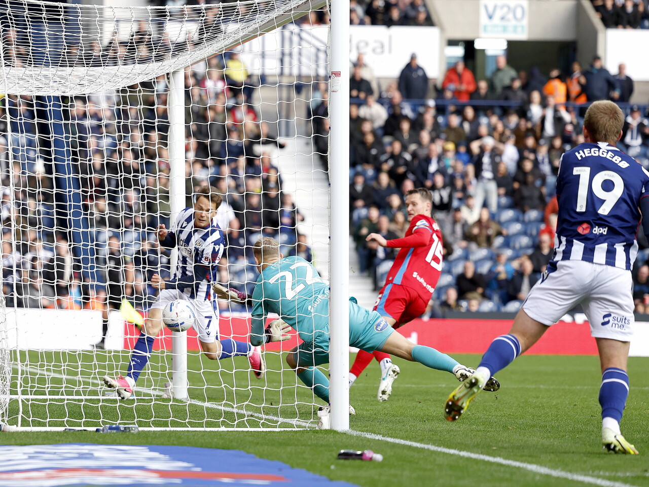 Felix Horn Myhre scores against Blackburn