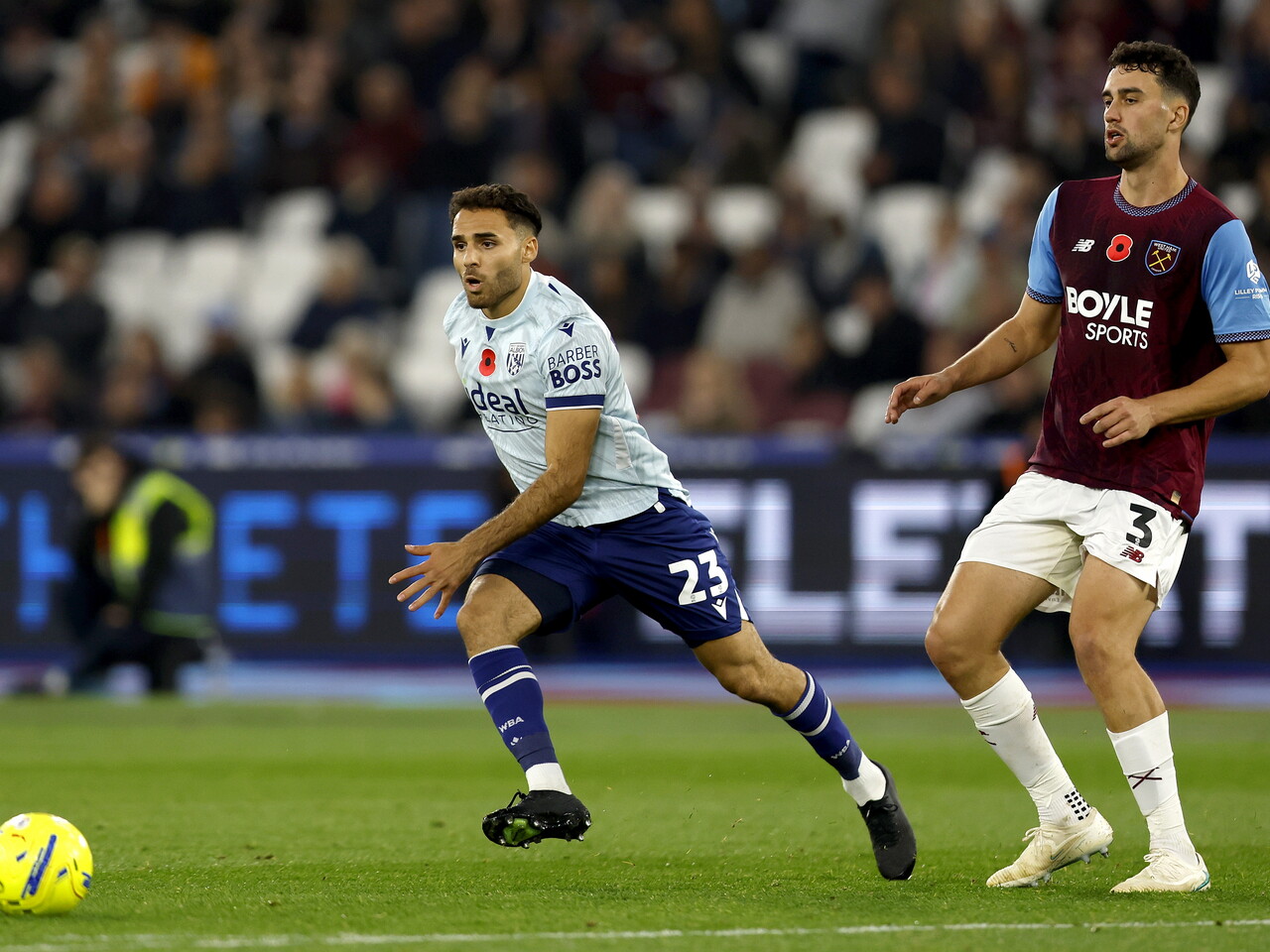 Tammer Bany against West Ham