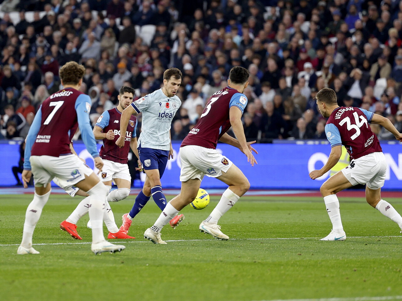 Jayson Molumby against West Ham