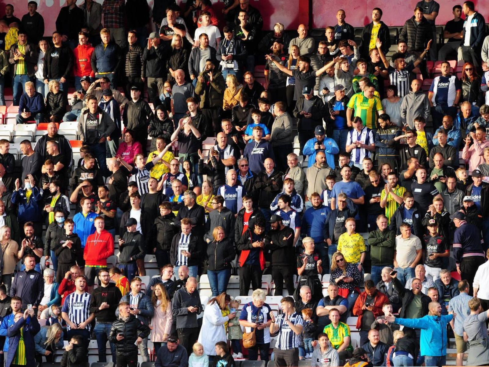 Gallery Baggies fans at Bournemouth West Bromwich Albion