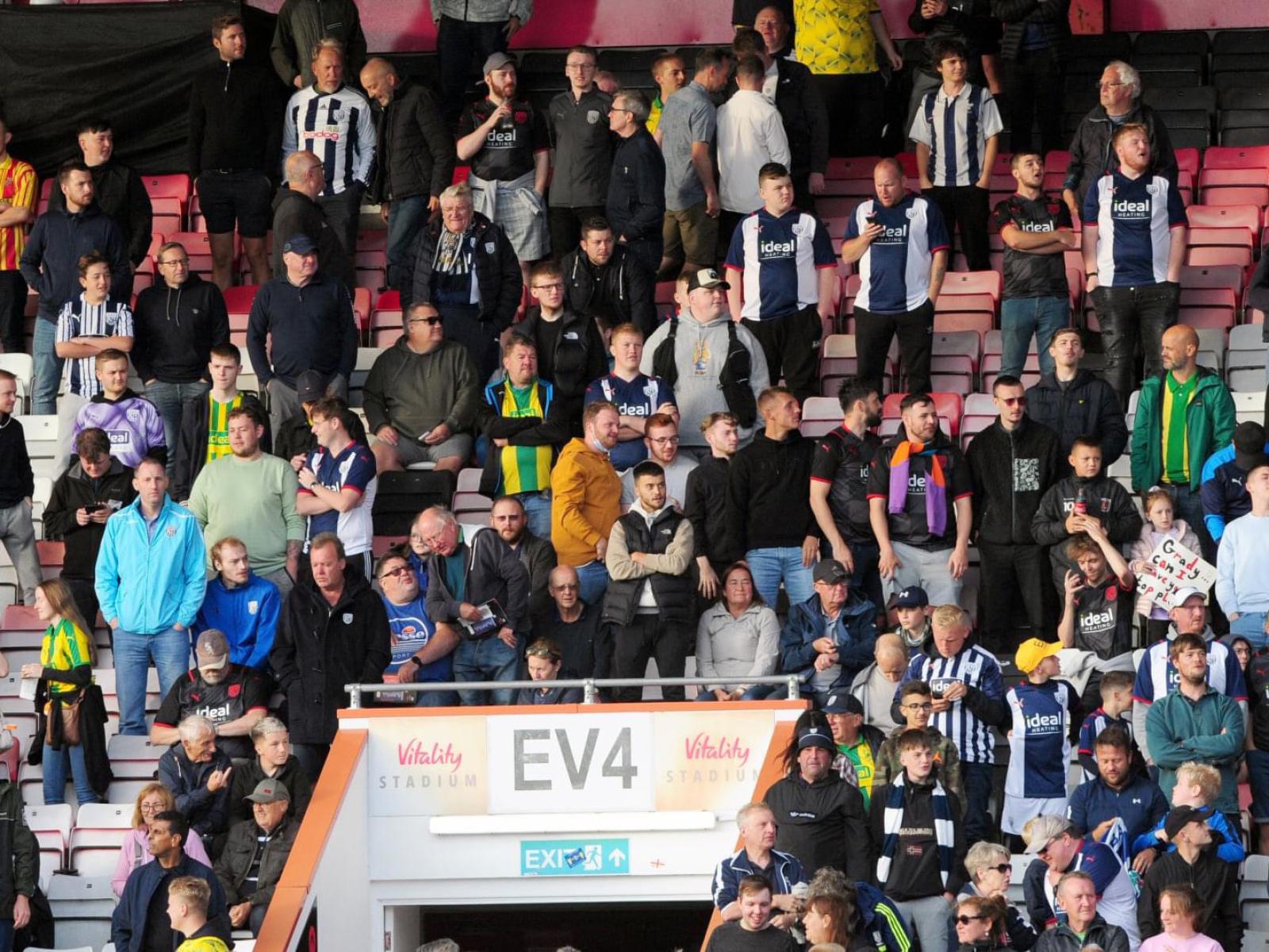 Gallery Baggies fans at Bournemouth West Bromwich Albion
