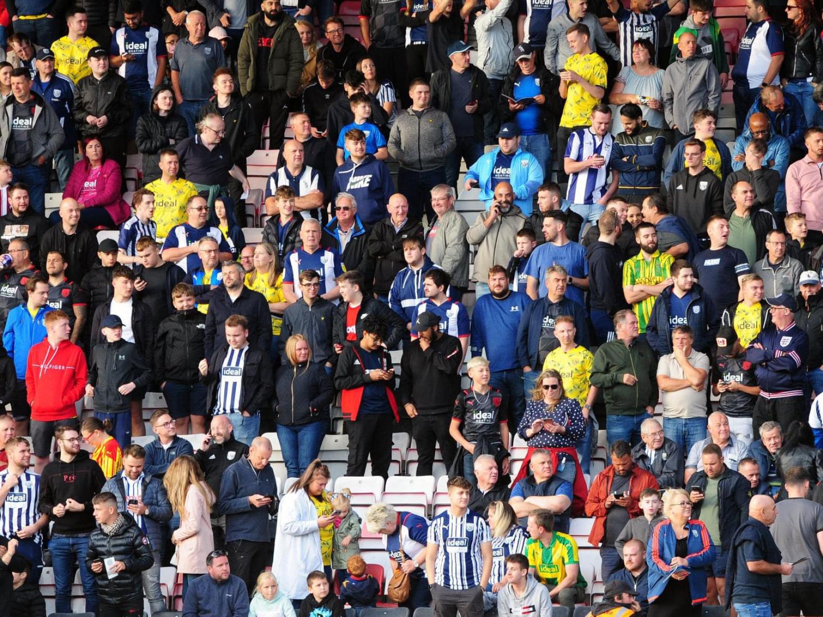 Gallery Baggies fans at Bournemouth West Bromwich Albion