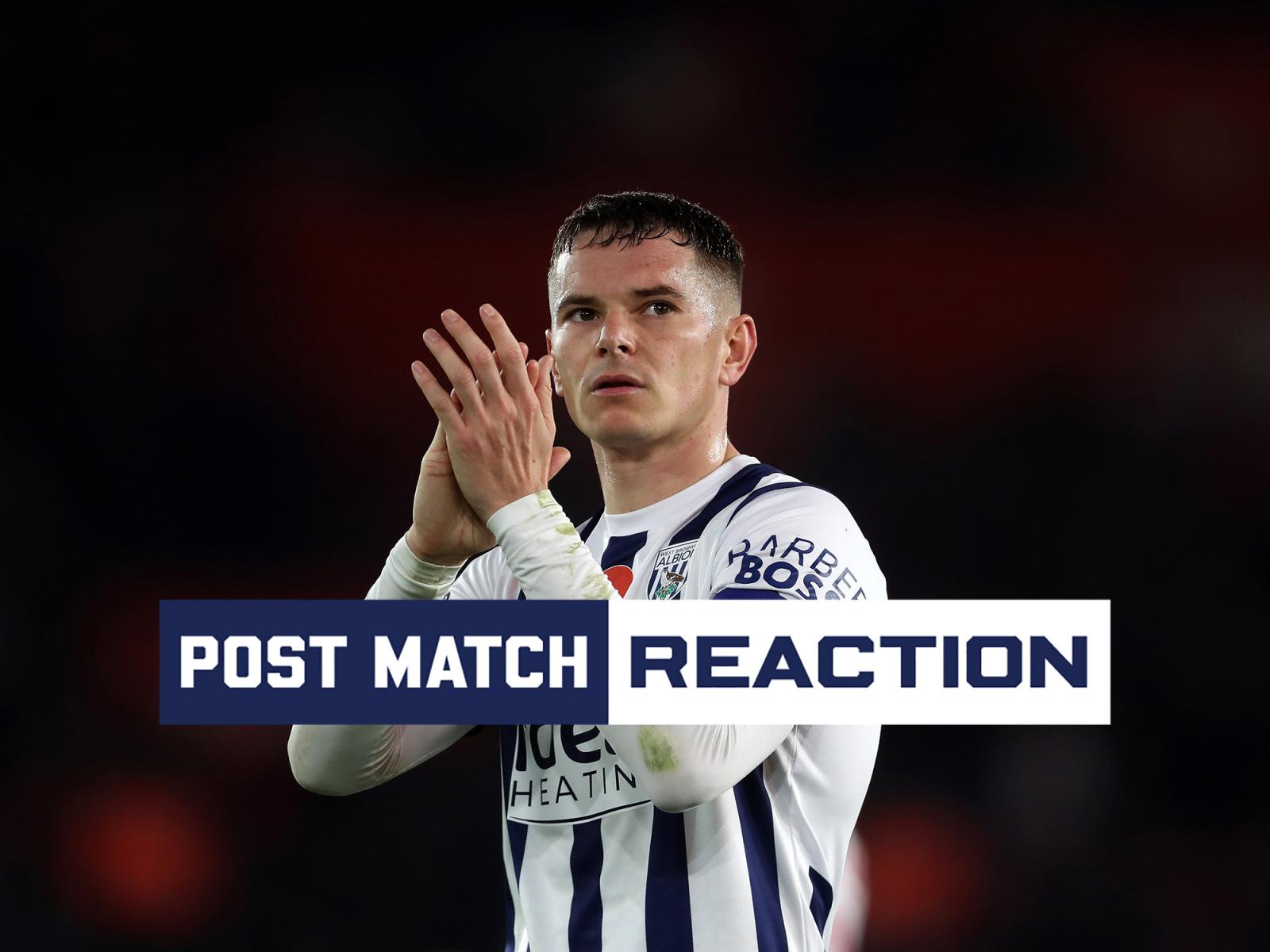 Conor Townsend We’re gutted to leave with nothing West Bromwich Albion