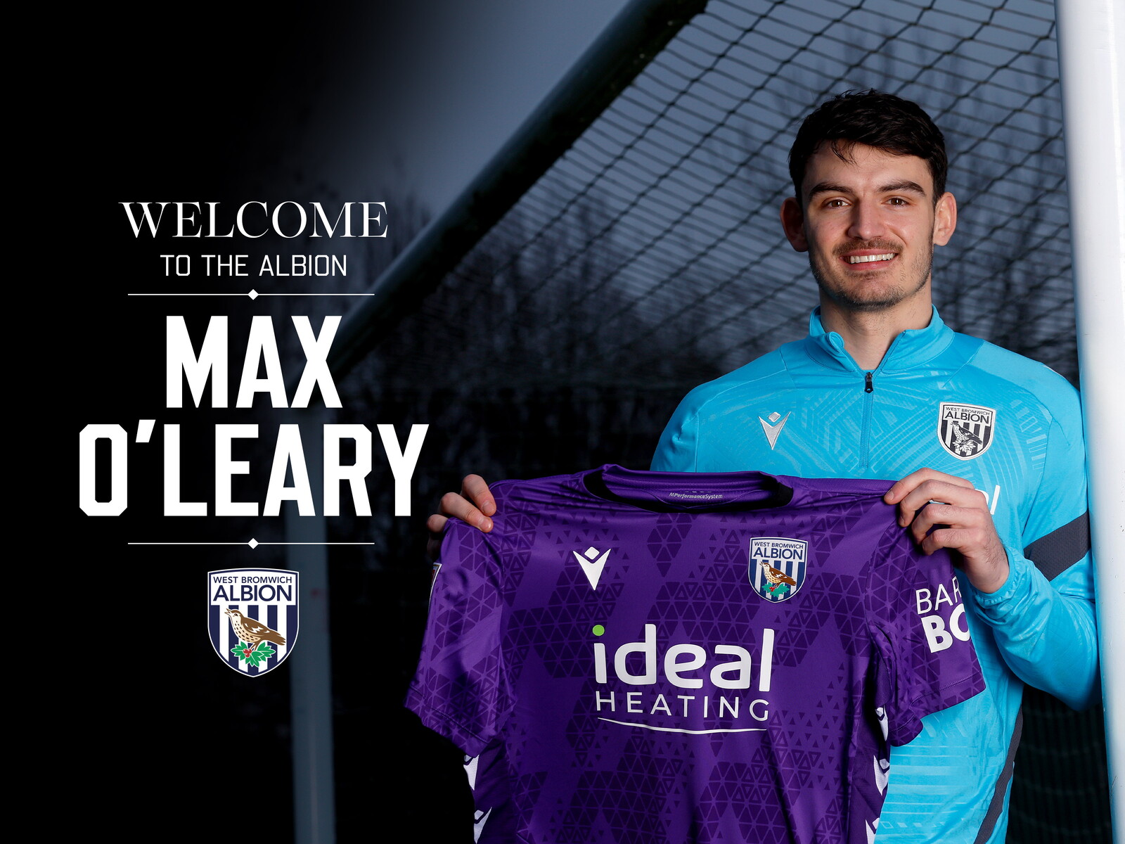 Albion sign goalkeeper Max O’Leary from Bristol City | West Bromwich Albion