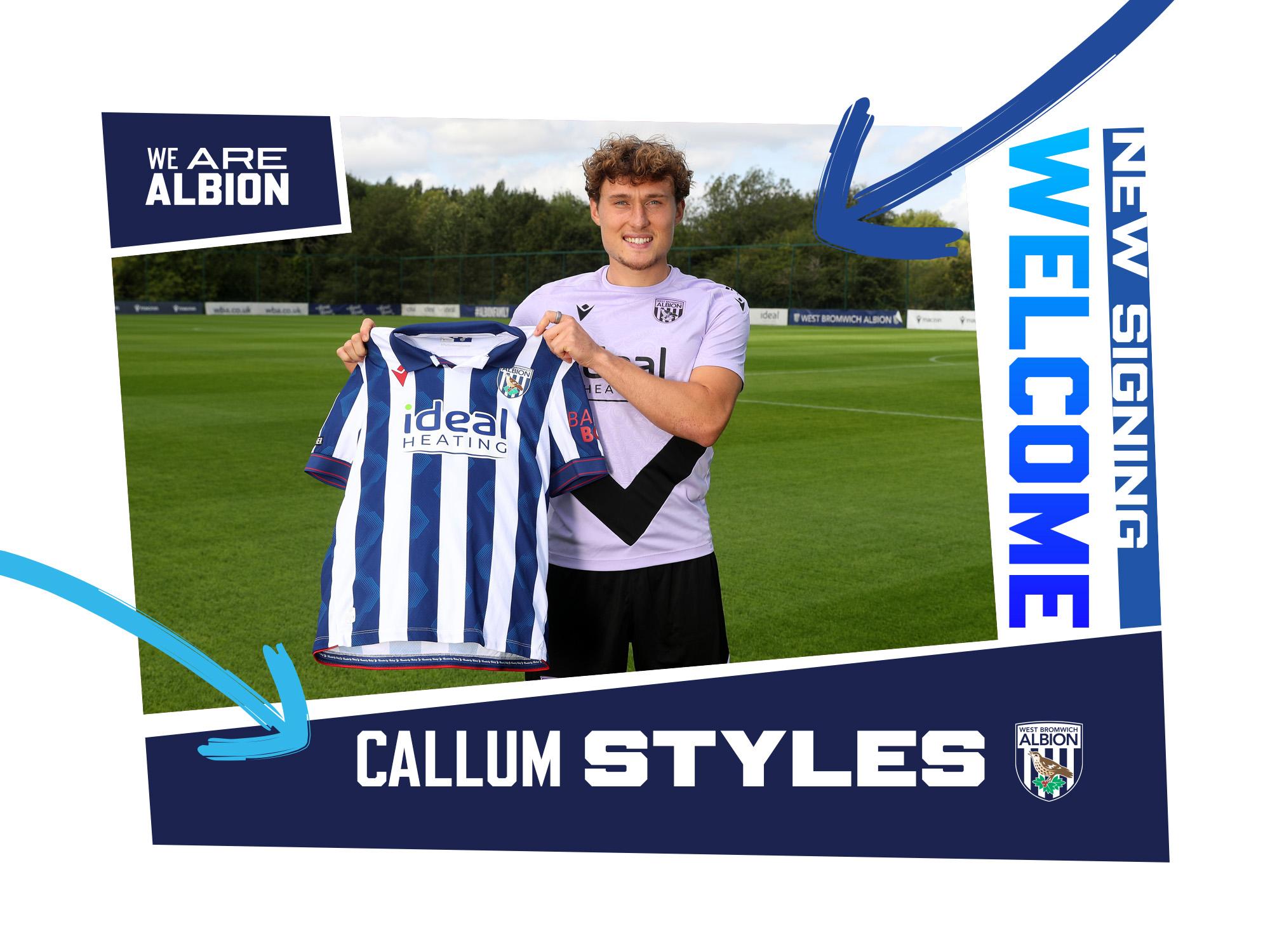 Callum Styles joins Albion | West Bromwich Albion