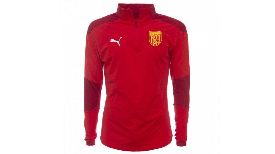 Red Quarter Zip