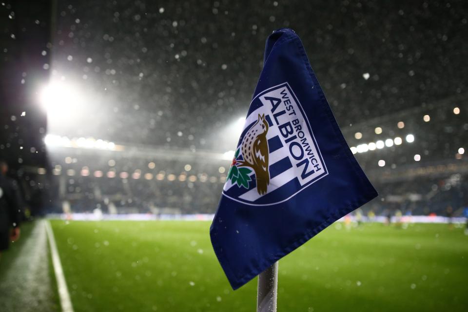 Corner flag in the snow