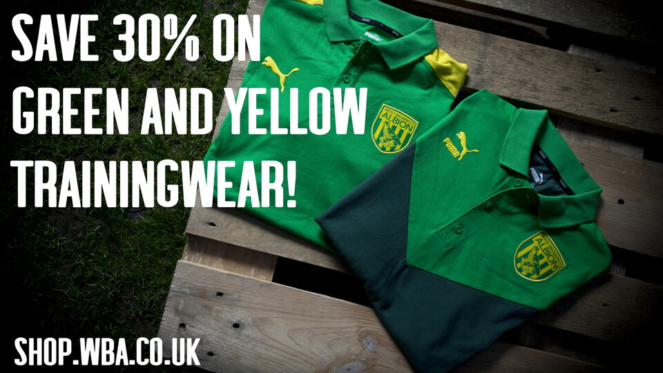 30% off Green and Yellow Trainingwear