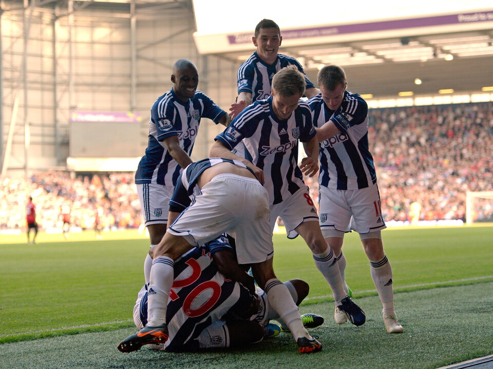 Celebrations against Manchester United
