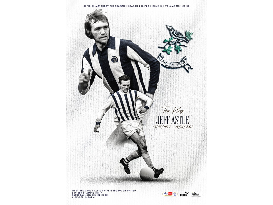 Albion News, the club’s official matchday programme, will feature Astle on its cover and plenty of features on “The King” within, while video tributes will appear on the big screens at The Hawthorns