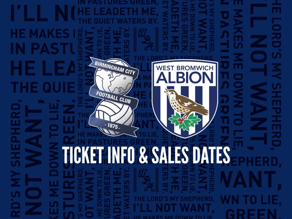 Ticket info and sales dates for Albion's trip to Blues