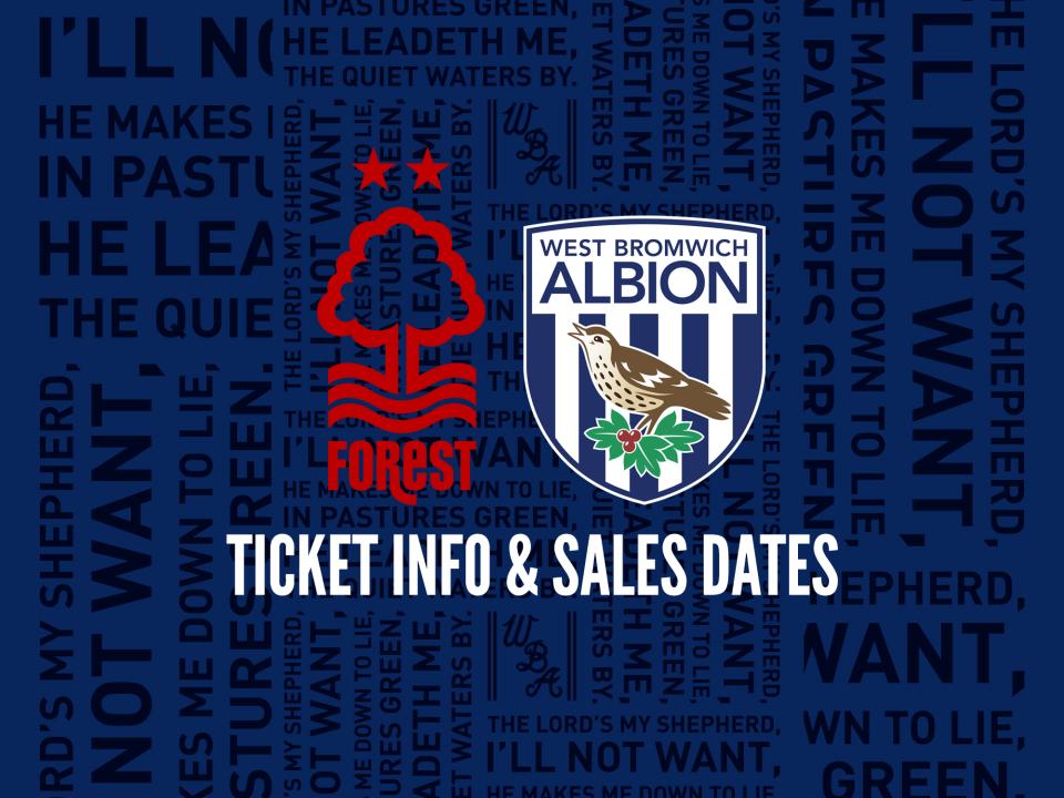 Ticket info and sales dates for Albion's trip to Forest
