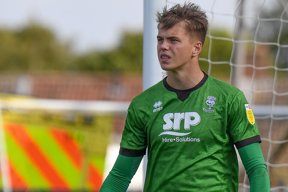 Josh Griffiths in action for Lincoln