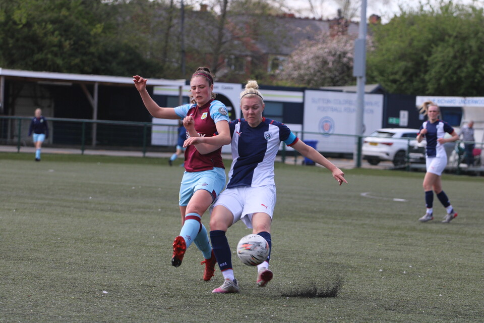 Albion Women were beaten by Burnley on Sunday