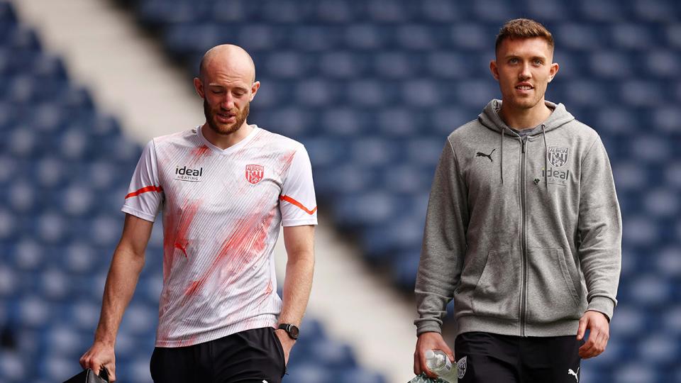 Clarke and O'Shea arrive at The Hawthorns
