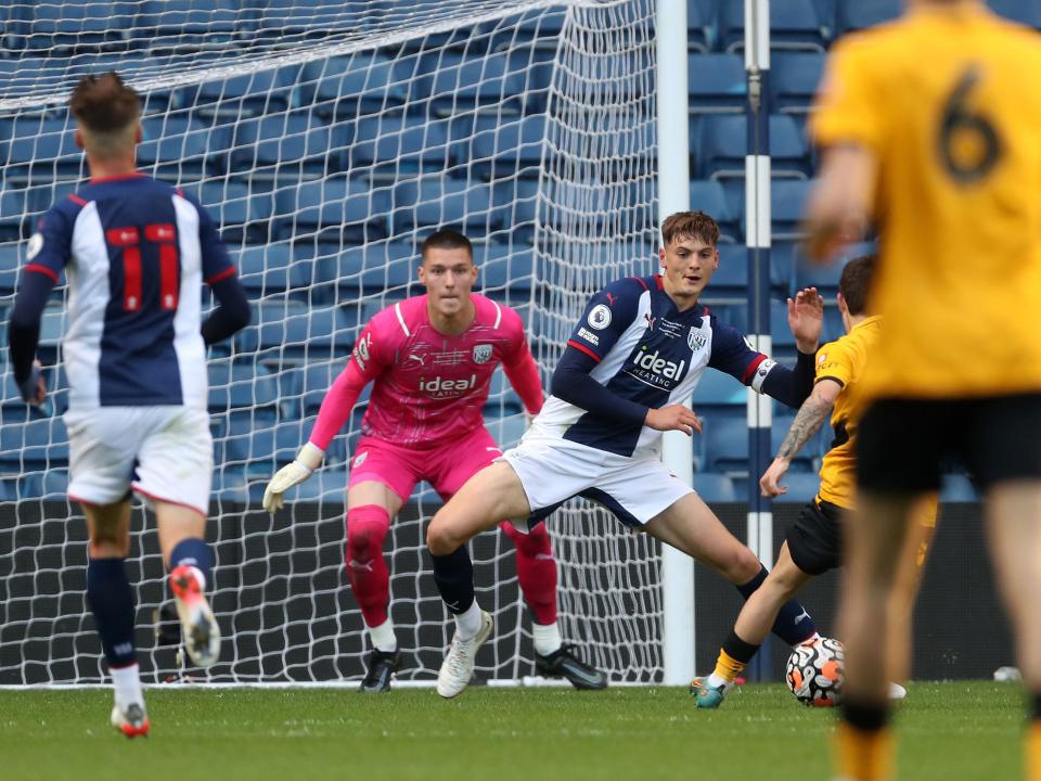 Albion defend against Wolves in the PL Cup