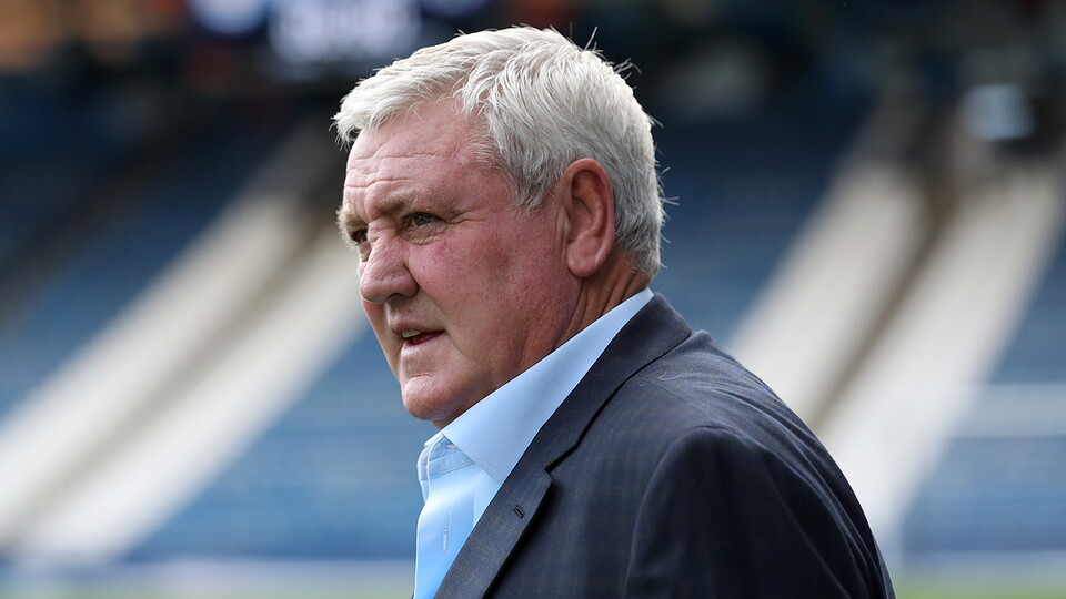Steve Bruce arrival at Huddersfield Town
