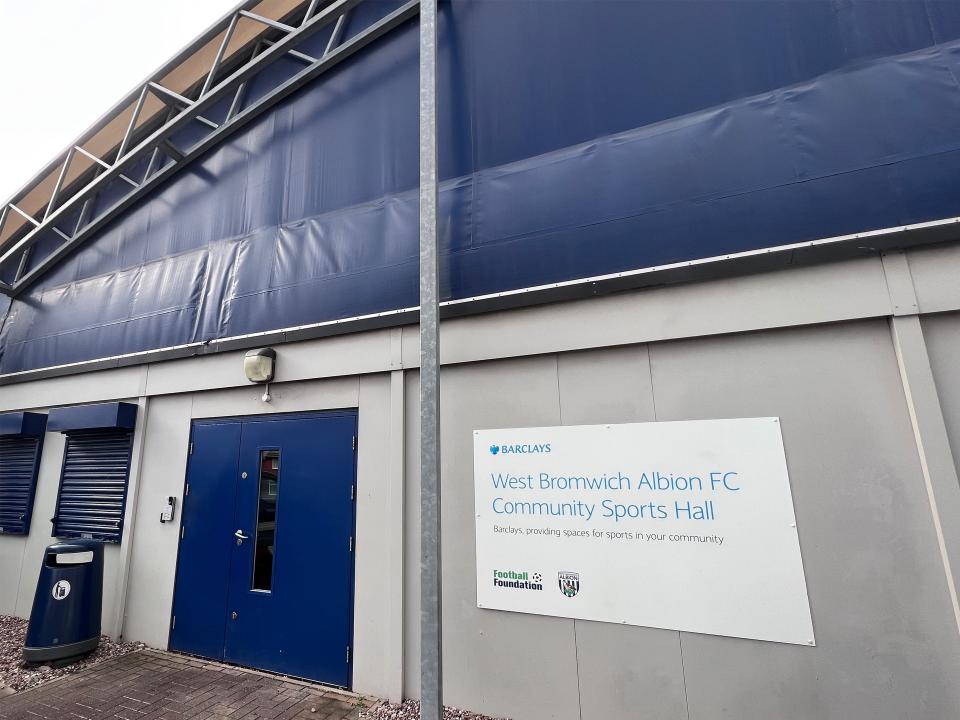 Front entrance of The Albion Foundation Community Sports Hall