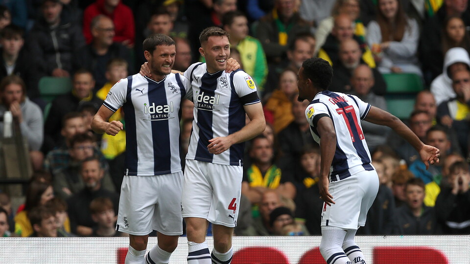 Dara O'Shea celebrates v Norwich City