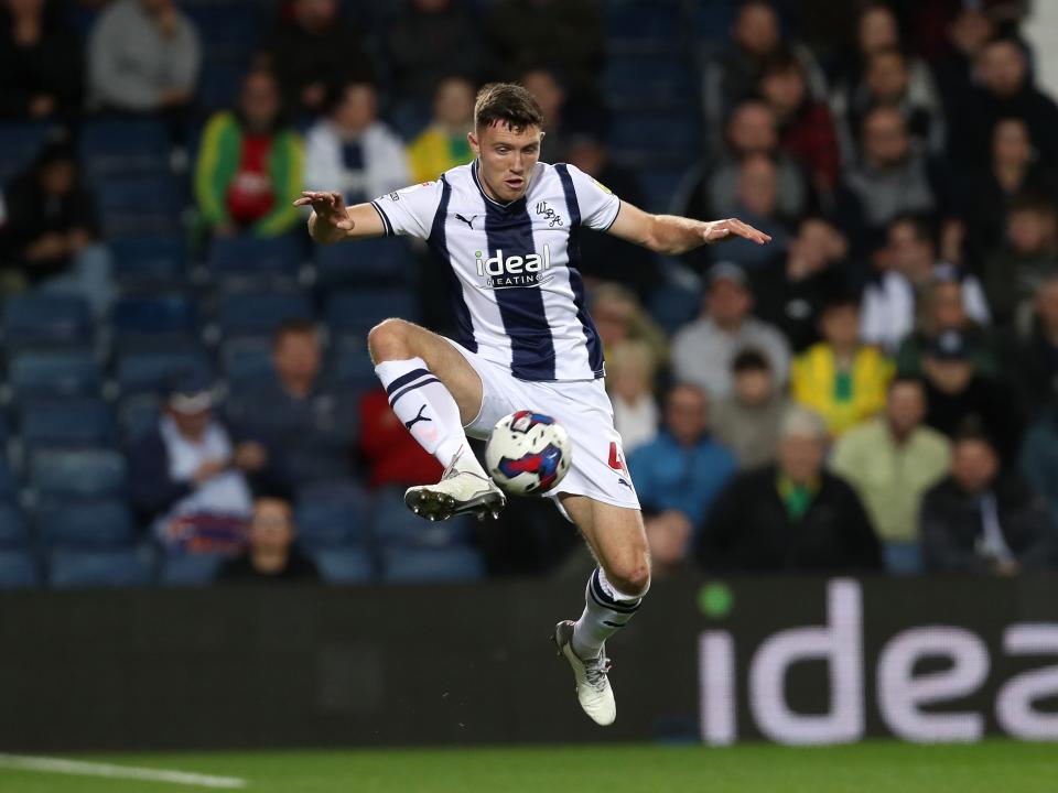 An image of Dara O'Shea controlling the ball