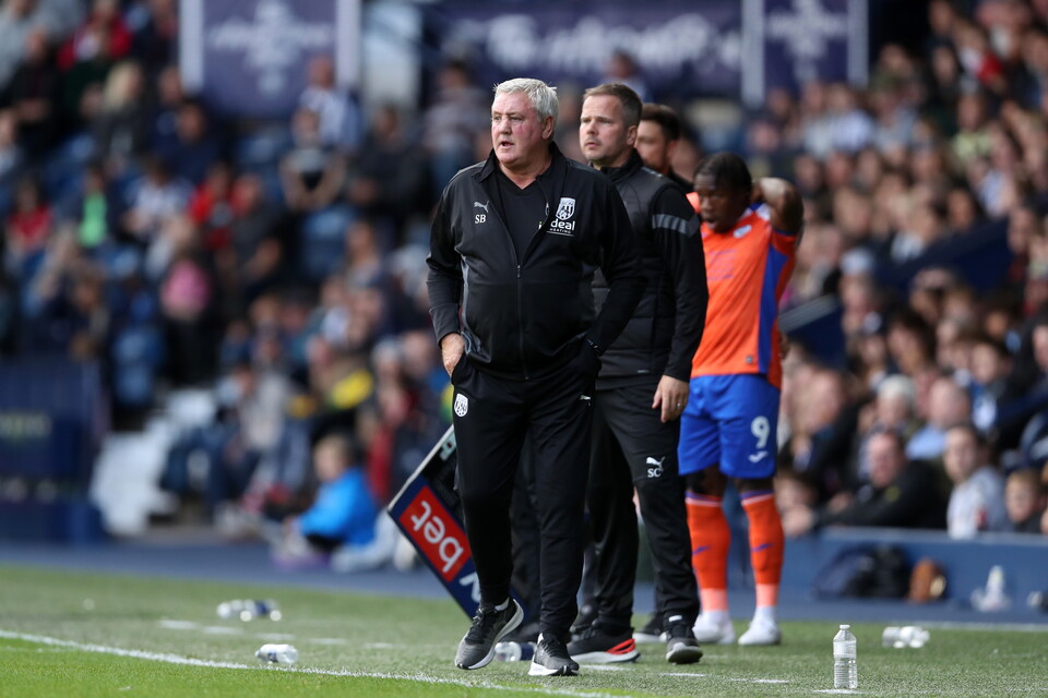 Steve Bruce during the game against Swansea.
