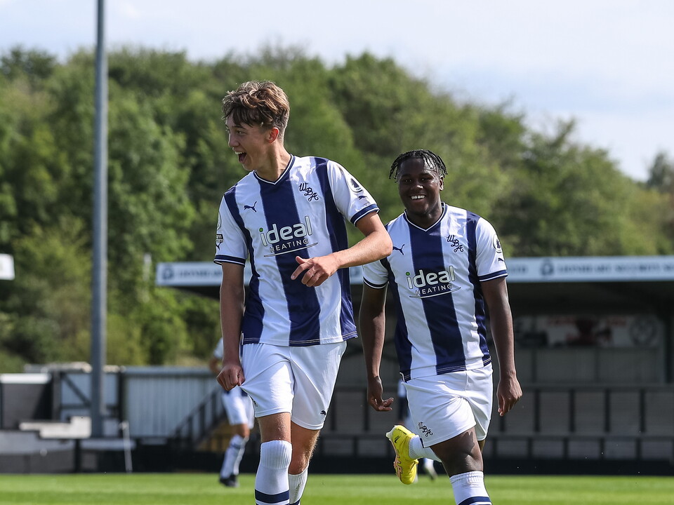 Harry Whitwell celebrates goal in the PL Cup