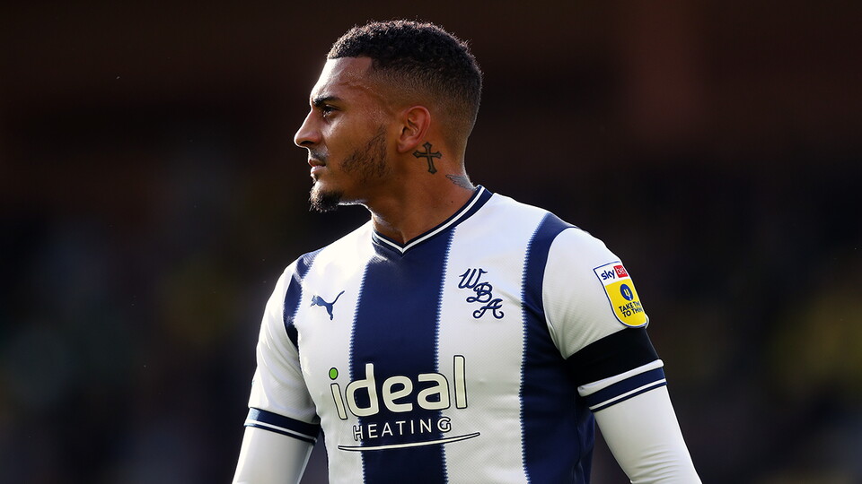 Karlan Grant looks on against Norwich City