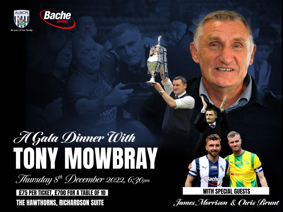 Evening with TONY MOWBRAY with Guest Brunt & Morrison Graphic