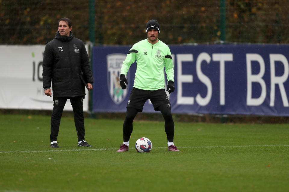John Swift during Albion training.