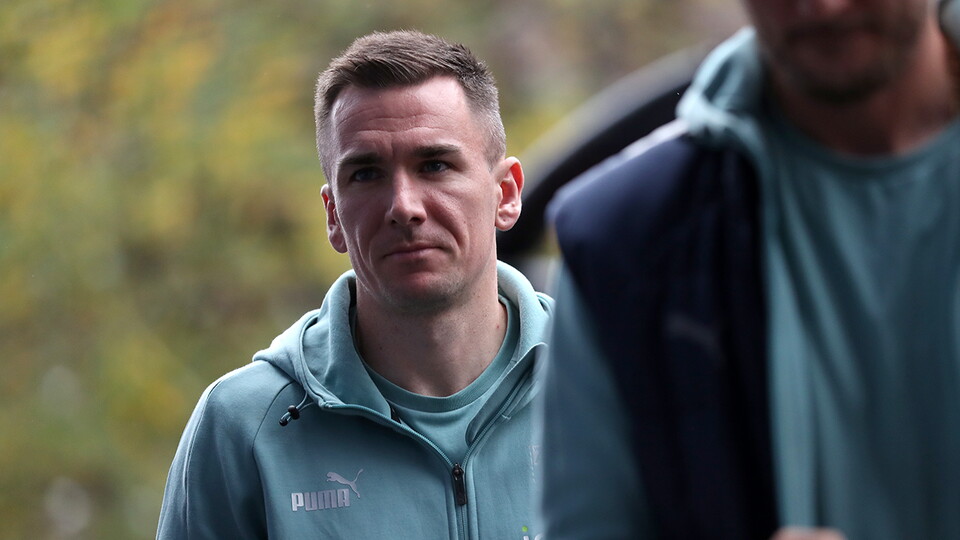 Jed Wallace arrives at Loftus Road ahead of QPR v Albion