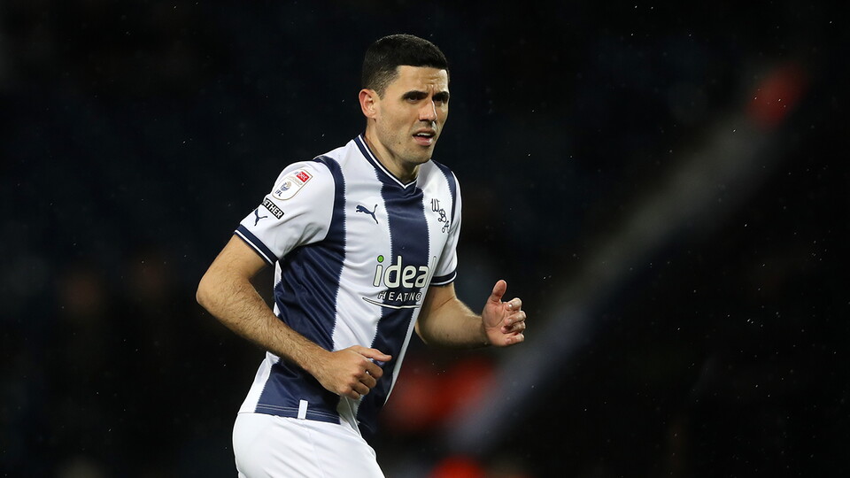 Tom Rogic in action for Albion v Blackpool