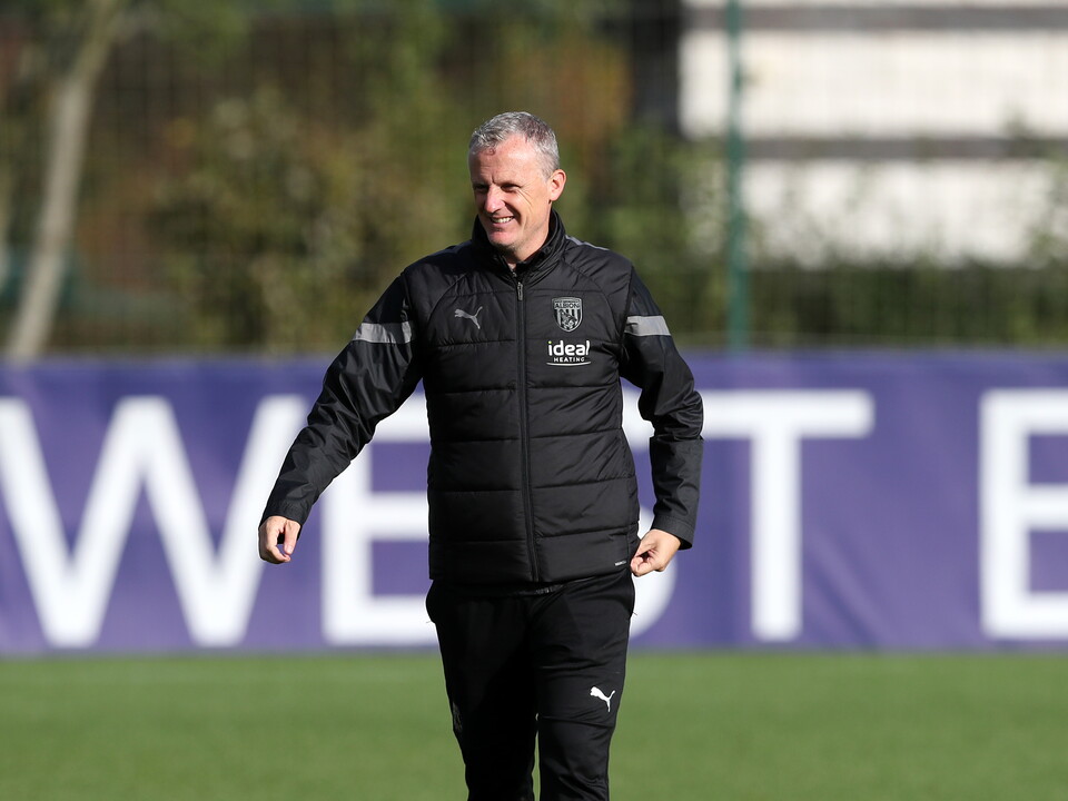 Richard Beale oversees training at Albion's Walsall training base