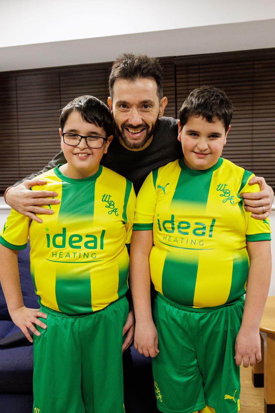 James and Richard meet Albion head coach Carlos Corberán