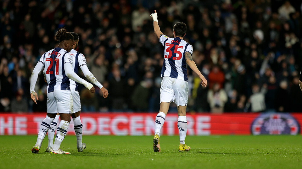 Okay Yokuslu celebrates scoring against PNE