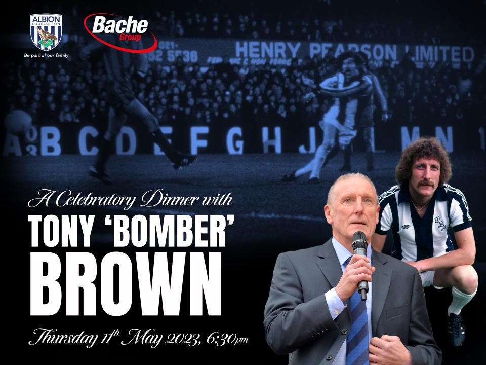 A Celebratory Dinner with Tony 'Bomber' Brown graphic