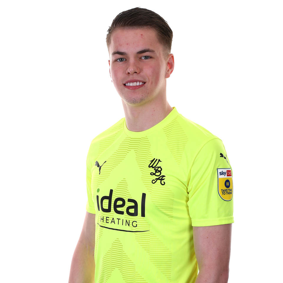 A head and shoulders image of Albion goalkeeper Josh Griffiths for the 2022/23 season
