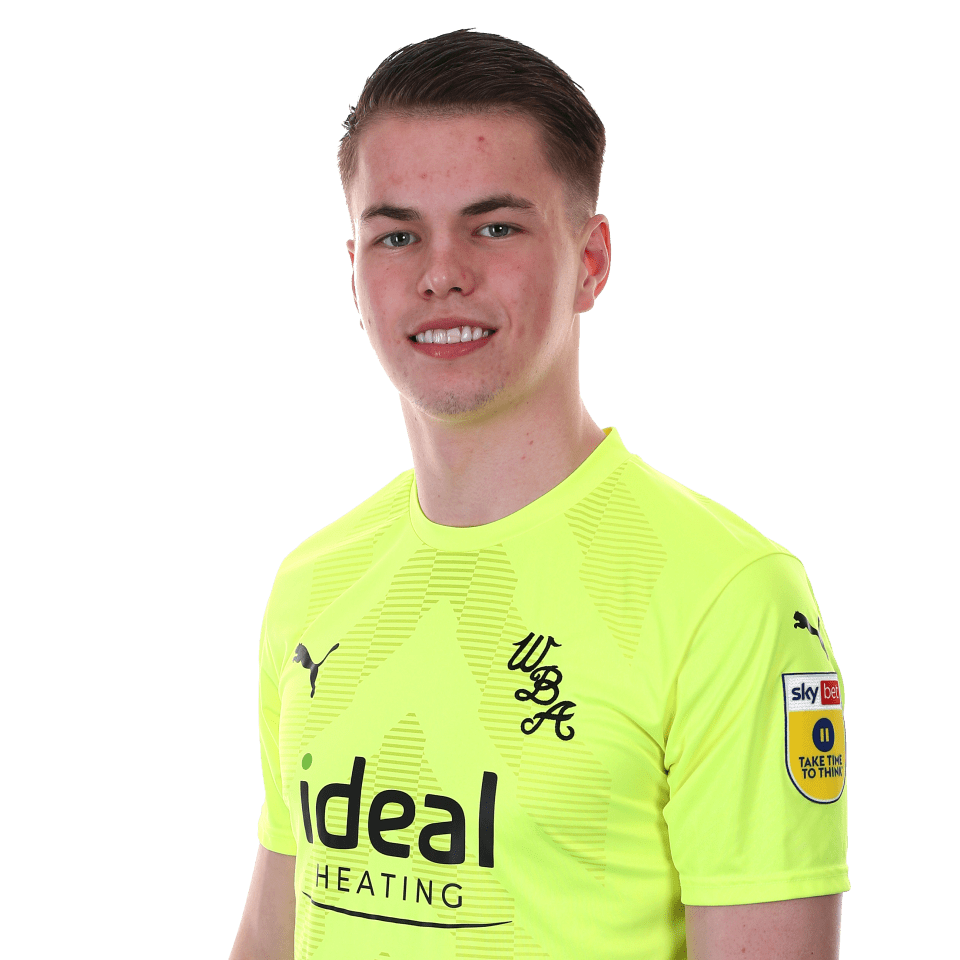 A head and shoulders image of Albion goalkeeper Josh Griffiths for the 2022/23 season