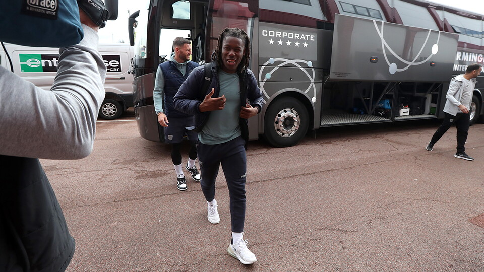 Brandon Thomas-Asante arrives at Stoke City