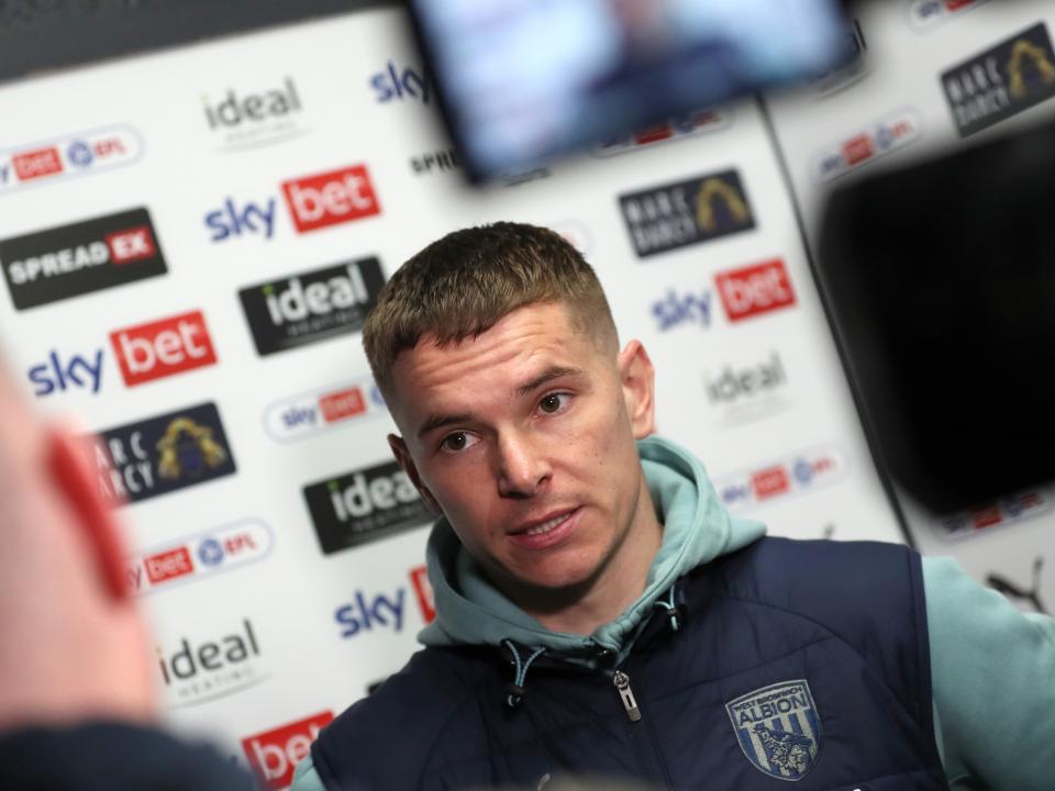 An image of Conor Townsend being interviewed