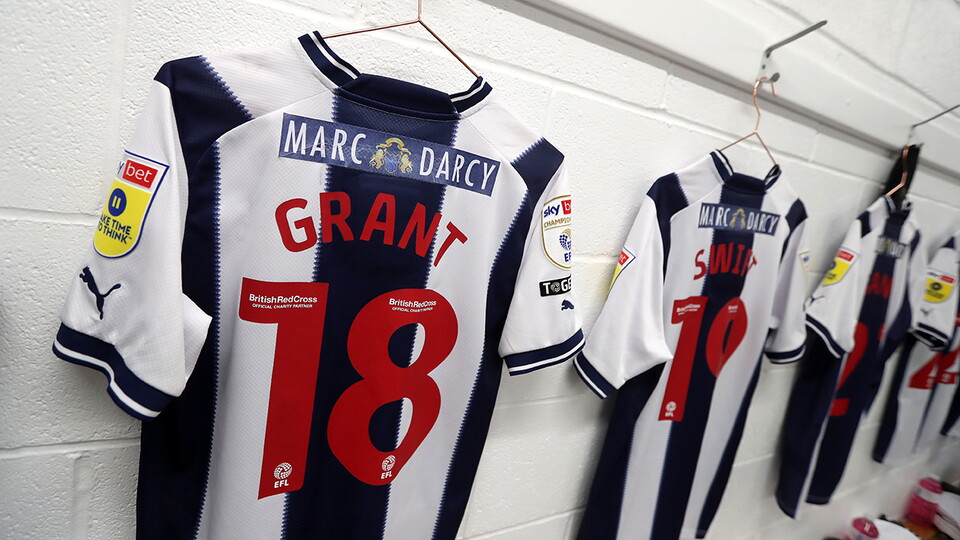 A photo of Karlan Grant's shirt for Blackpool v Albion