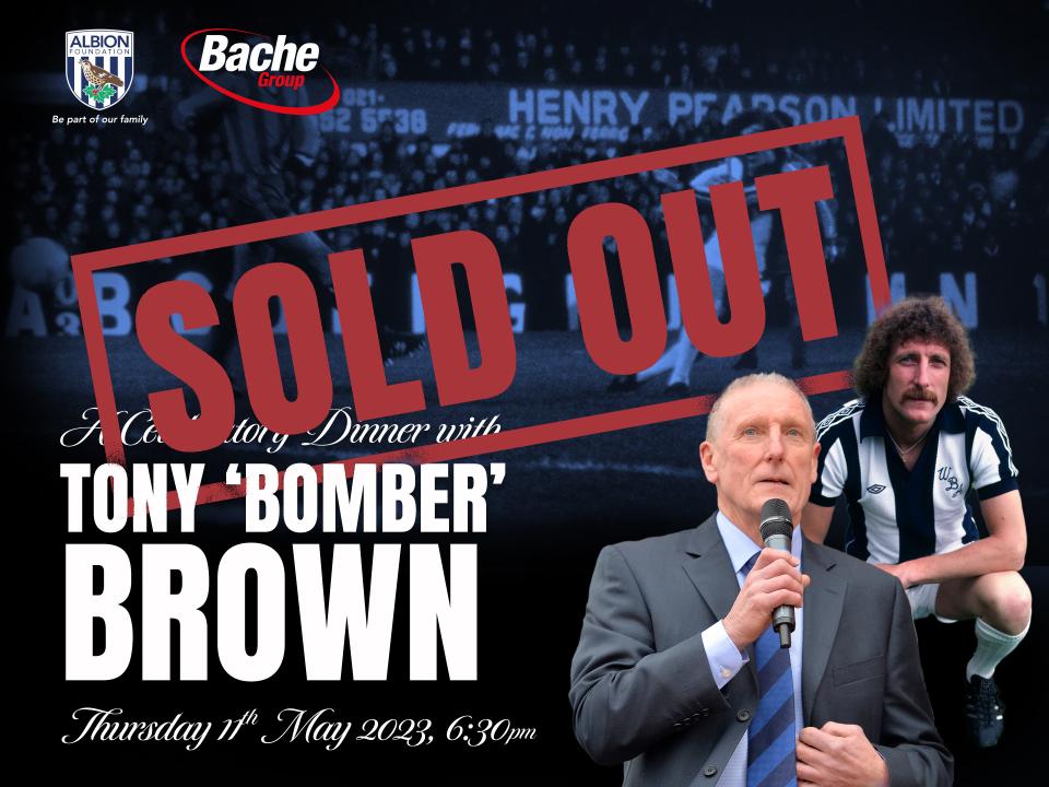 A Celebratory Dinner with Tony 'Bomber' Brown Graphic - SOLD OUT