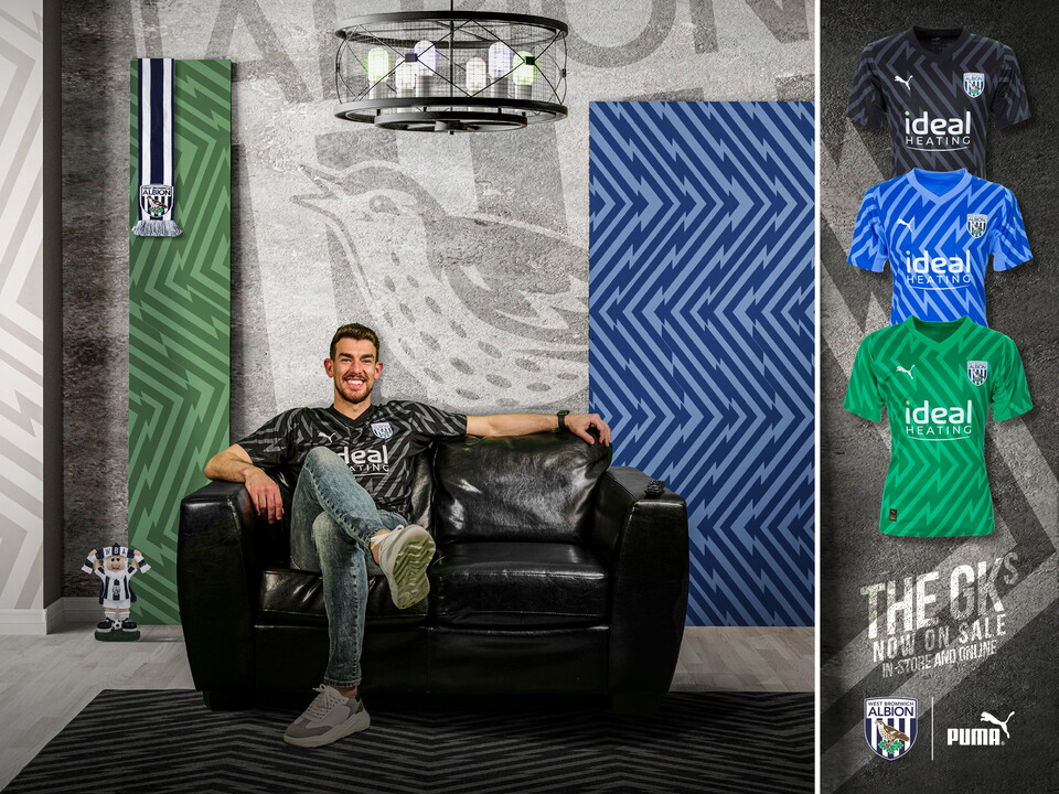 Albion's new goalkeeper kit graphic 