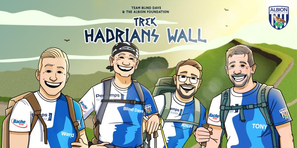 TEAM BLIND DAVE & ALBION FOUNDATION HADRIAN'S WALL GRAPHIC